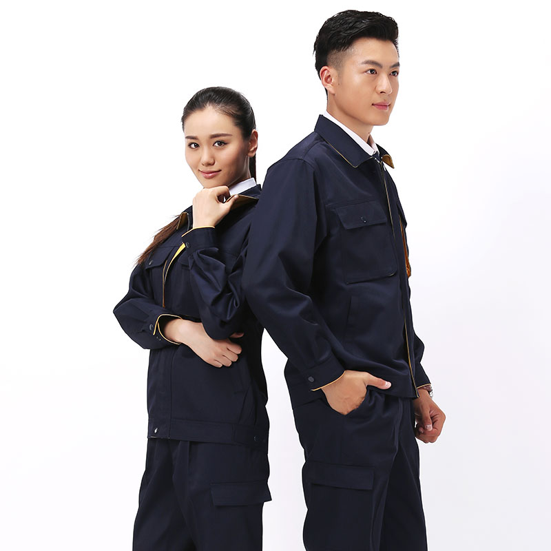 长袖工作服套装男夏季长袖工作服定制工厂车间